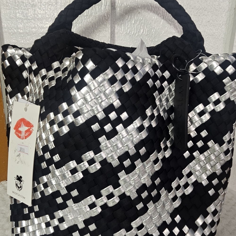 Stylish Black and Silver Women's Bag